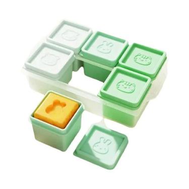 Imagem de Forma De Gelo De Silicone Grande Quadrada Com 6 Cubos, Reutilizável, C