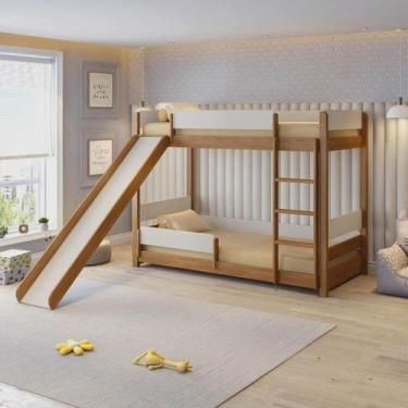 Imagem de Beliche Reversível com Escorregador e Duas Proteções Aria Casatema Mad