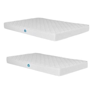 Imagem de Conjunto Colchões Casal D33 e Solteiro D23 15cm Nuvem Casatema Madeira