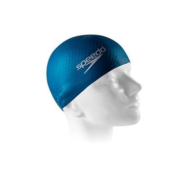 Imagem de Touca de Natação, Speedo, Massage, Silicone Massageador com Fixação Segura, Tamanho Único - Azul Royal