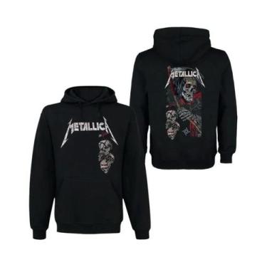 Imagem de Moletom Masculino Com Capuz METALLICA Band Rock Dark Wind, Confortável