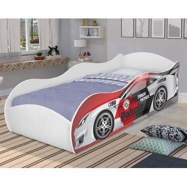 Imagem de Cama carro infantil tema polícia - DULLAR Móveis