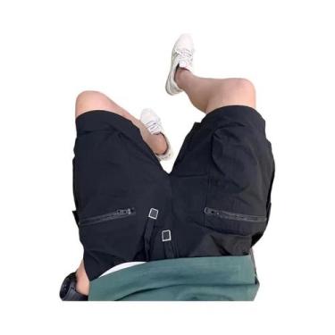 Imagem de Bermudas Cargo Masculinas Leves De Secagem Rápida Com Múltiplos Bolsos