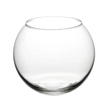 Imagem de Kit 20 Mini Vaso Castiçal Tipo Aquário De Vidro 5x6cm 100ml  Redondo D