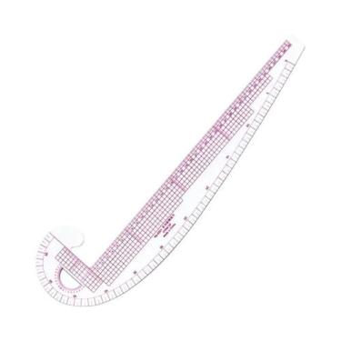 Imagem de Régua De Costura Transparente De Plástico Para Modelagem E Design De M