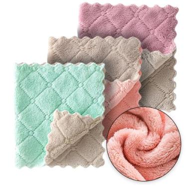 Imagem de Kit Pano Microfibra 3 Uni. Multiuso Mágico Limpeza Flanela - Hxt