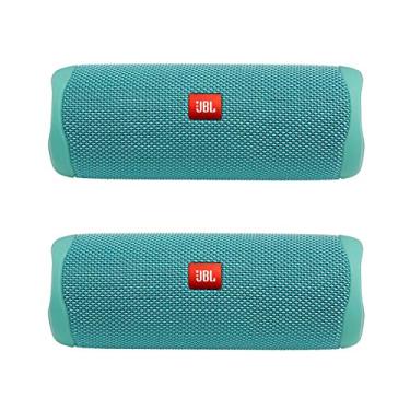 Imagem de JBL Conjunto de alto-falantes Bluetooth sem fio portátil Flip 5 à prova d'água - (par)...