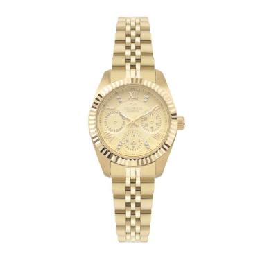 Imagem de Relógio Technos Feminino Ref: Vx3jaf/1x Riviera Multifunção Dourado