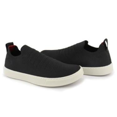 Imagem de Tênis Knit Trançado Casual Masculino Slip On Malha Respirável Sem Cadarço Super Leve e Confortável-Masculino
