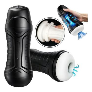 Imagem de Masturbador Masculino Com Vibração E Sucção Forte Texturas - Vbrante