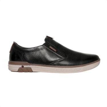 Imagem de Sapatênis masculino slip on pegada preto, 42, Preto