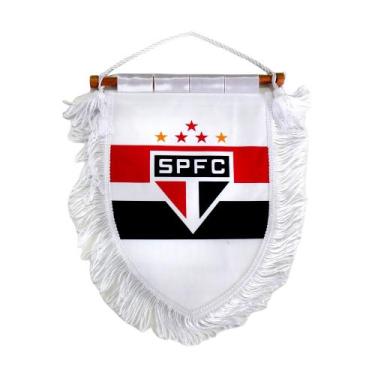 Imagem de Flâmula São Paulo F.C Escudo Oficial, Único, Branco