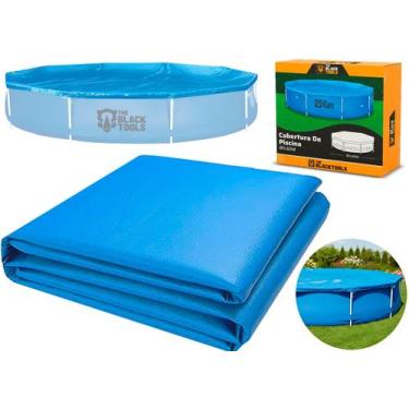 Imagem de Capa Para Piscina 3.6 Metros Estruturada Redonda Circular Cor Azul Tbt