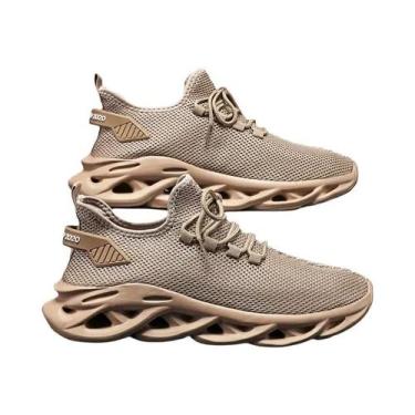 Imagem de Tênis Masculino Preto Respirável E Leve Em Malha Para Corrida, Caminha