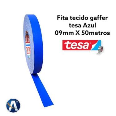 Imagem de Fita Tecido Gaffer Tape Azul 09mm x 50m - Tesa - tesa