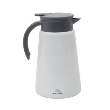 Imagem de Garrafa Térmica Daily Parede Dupla Inox White 1L Mimo Style