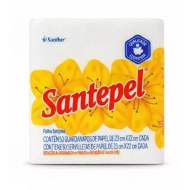 Imagem de Guardanapo SANTEPEL Descartável 23x22 com 50un