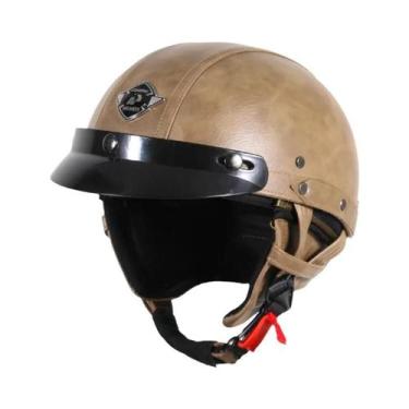 Imagem de Capacete De Moto Vintage Aberto Retrô Para Scooter UCHOOSE Alemanha, C