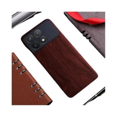 Imagem de Capa De Couro Com Padrão De Madeira De Bambu Para Xiaomi Poco X7 pro X