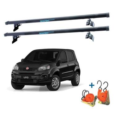 Imagem de Rack Teto Fiat Uno Vivace 4Portas  2011 Até 2019 + 2 Cintas - Rack De 