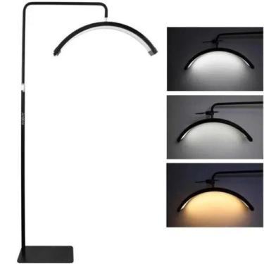 Imagem de Luminária Meia Lua Para Estética LED Profissional Com Controle De Luz 