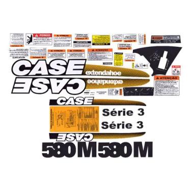 Imagem de Kit Adesivos e Etiquetas Compatível Case 580M S3 - SPTS