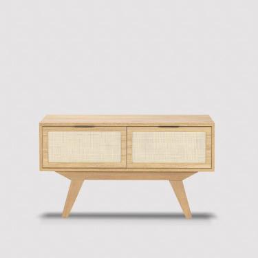 Imagem de Rack Alia 2 Portas 90 cm x 36 cm Tauari - Casavee, Tauari - Telinha Ra