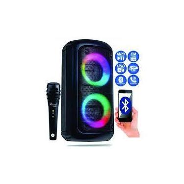 Imagem de Som Caixa Alto-falante Bluetooth Portátil 1000w Led Potente - Mundo
