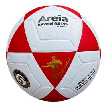 Imagem de Bola Futevôlei Areia Altinha Fut Mesa Vulcanizada N5 Oficial, Vermelho