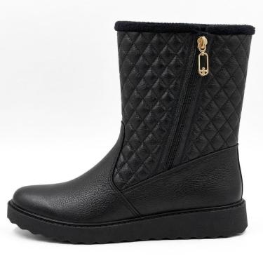 Imagem de Bota Pegada Cano Médio Matelassado Feminina-Feminino