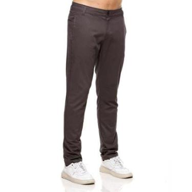 Imagem de Calça Masculina Sarja Classica Alfaiataria Casual VLCS-Masculino