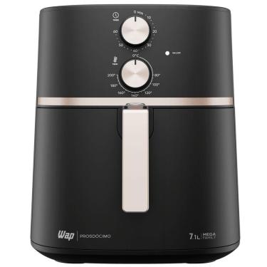 Imagem de Fritadeira Elétrica Sem óleo Airfryer Wap Mega Family 7,1 Litros 1700W Preta Antiaderen...