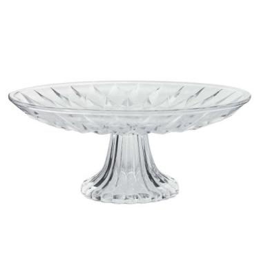Imagem de Prato de Bolo Boleira de Vidro 25cm Com Pedestal - Wincy