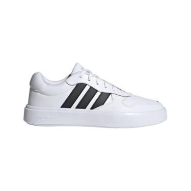 Imagem de Tênis Adidas Casual Litecourt Masculino, Branco, Preto, 39