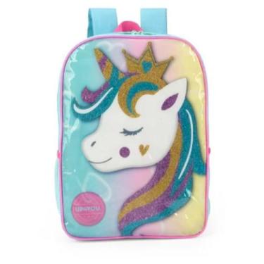 Imagem de Mochila escolar costas unicórnio maxlog menina - Luxcel, Verde