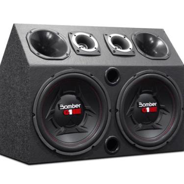 Imagem de Caixa De Som Automotivo Trio 2 Sub 12 Pol Bomber One 800wrms