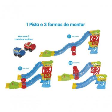 Imagem de Pista de Carrinho Infantil Ramp Racer para Montar com 3 Formas de Montagem e 28 Peças Maral