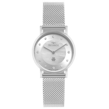 Imagem de Relógio Feminino 2025LUZ-1K Analógico com Pulseira em Aço Slim Prata Technos