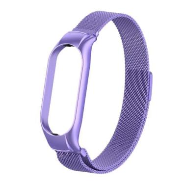 Imagem de Pulseira Milanesa Compatível Com Xiaomi Mi Band 5 / 6 - Watch Band Ace
