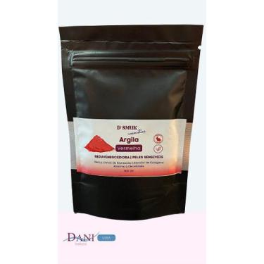 Imagem de Argila Vermelha D'Smuk 100gr - Tratamento Natural para a Pele