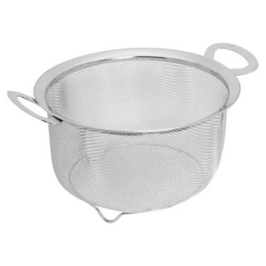 Imagem de Coador p/ Massas Inox Escorredor Macarrão Peneira Mimo Style