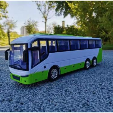 Imagem de Onibus miniatura controle remoto, carrinho brinquedo - conusea, Verde
