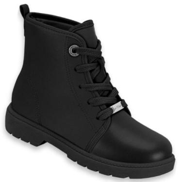Imagem de Coturno Infantil Molekinha 2164.134 Meninas, Preto, 33