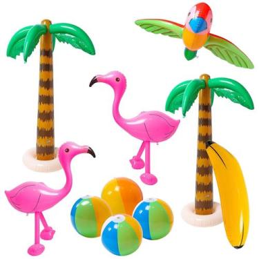 Imagem de Palmeira inflável Flamingo Banana Beach Ball Parrot x10 - R HORSE