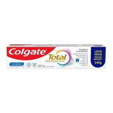 Imagem de Creme Dental Colgate Total Prevenção Ativa Whitening 140g Leve mais Pa