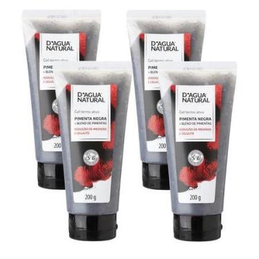 Imagem de Kit 4 Gel Termoativo Pimenta Negra + Blend de Pimentas DÁgua Natural 2