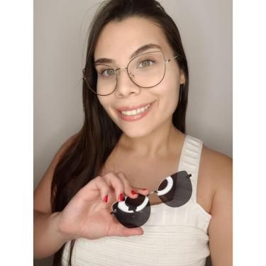 Imagem de Armação Óculos de Grau Feminina Gatinho 2 em 1 Sereia-Feminino