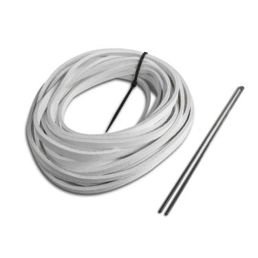 Imagem de Rawlings | Pacote de luva de re-cadarço | Beisebol/softbol | Cadarços padrão de 0,9 cm x 182 cm com ferramenta | Branco