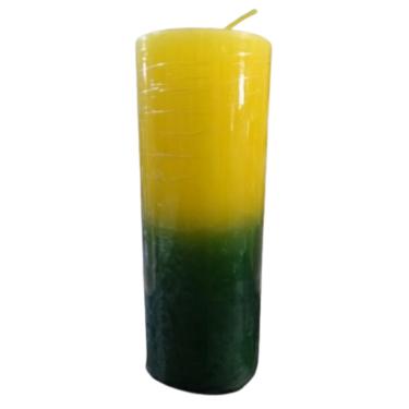 Imagem de Vela De 7 Dias Votiva Bicolor Amarela e Verde 260g