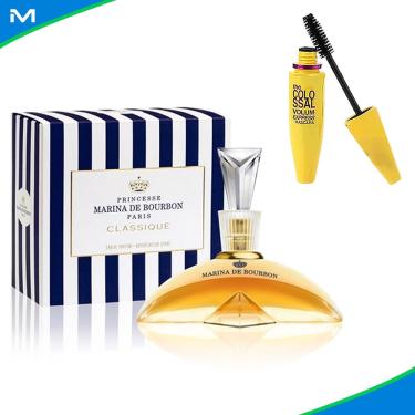 Imagem de Perfume Feminino Marina de Bourbon Classique 100ml Edp Com Colossal Mascara De Cílios